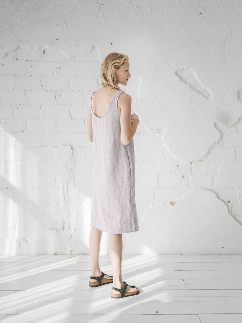 Old Linen Mill Handmade Linen Slip Dress Size XS